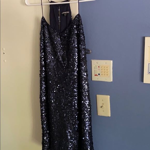 Express Dresses & Skirts - Express blue sequin dress size L